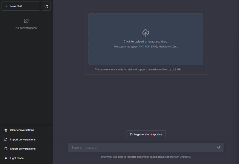 acethinker document chat interface