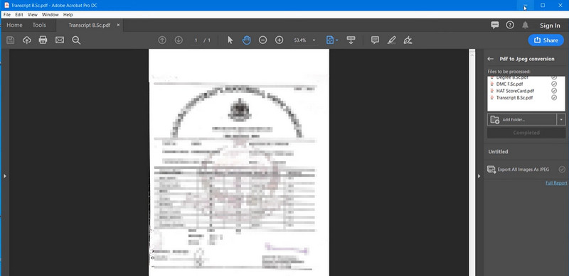 batch convert pdf files to jpg using adobe acrobat