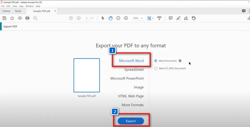 convert protected pdf to word using adobe