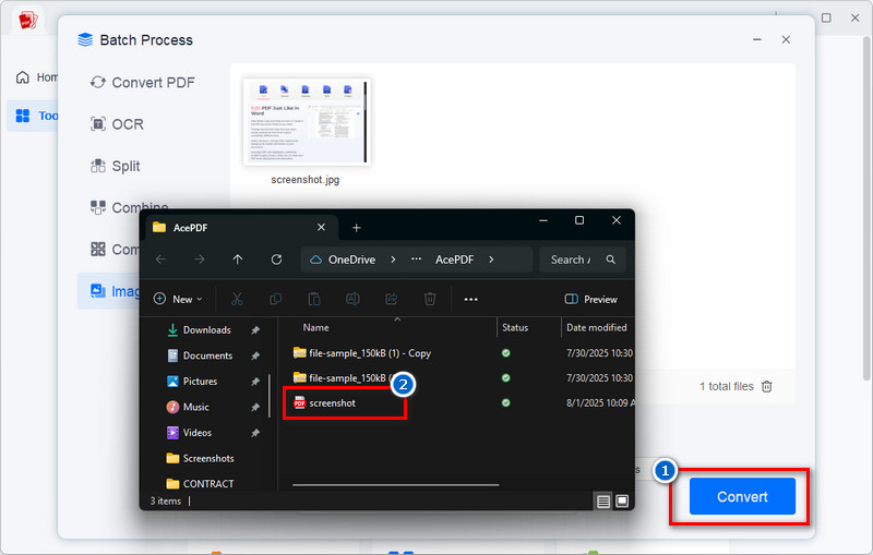 convert and preview the output file