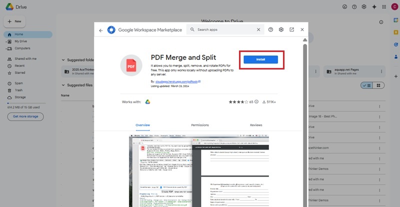 install pdf merge and split