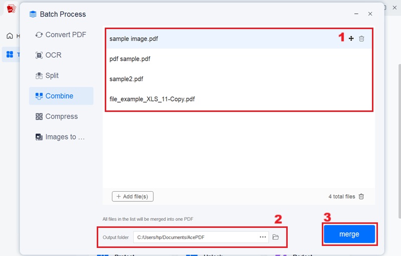 combine pdf files