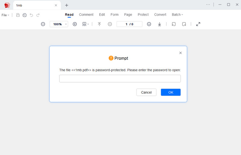 check the protected pdf