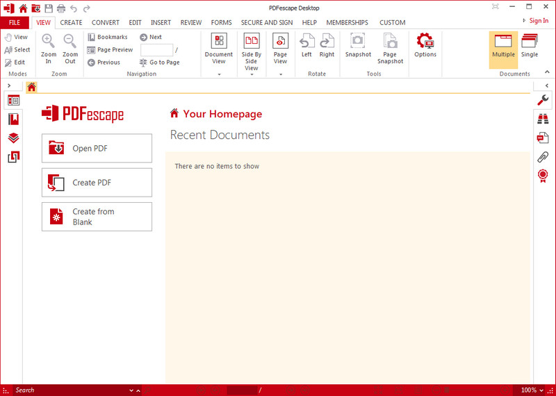 edit pdf without adobe - pdfescape interface