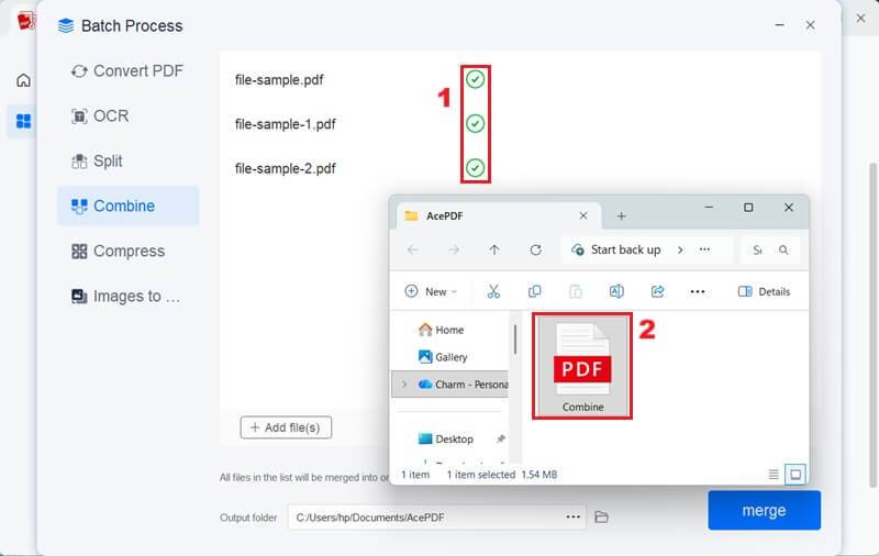 view merged pdf files