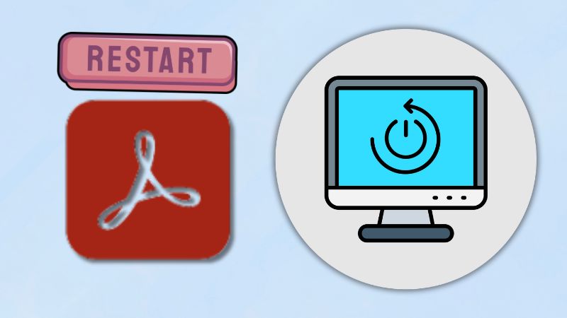 restart both adobe reader and your pc