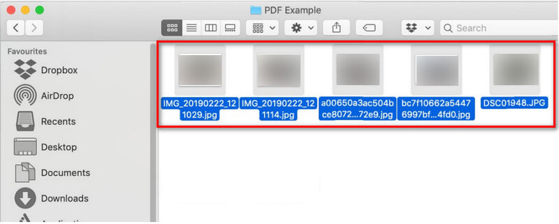 select all the images