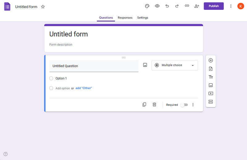 create a fillable form in google forms
